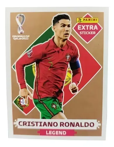 LOTE Figurinhas LEGENDS Copa 2022 - RARIDADE - Cristiano Ronaldo Legend e mais