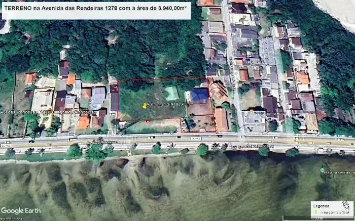 Lagoa da Conceição terreno com 3.940m² na Av. Das Rendeiras