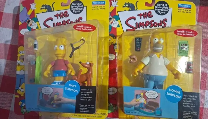 Lote 2 Bonecos Simpsons da Playmaters Lacrados