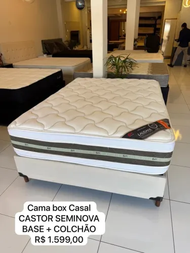 Cama Box Casal CASTOR SEMINOVA - ENTREGAMOS