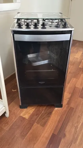 Fogão Dako Magister 4 Bocas Preto Inox