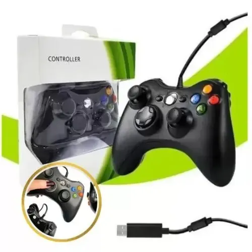Controle de Xbox 360 - Com Fio - Novo