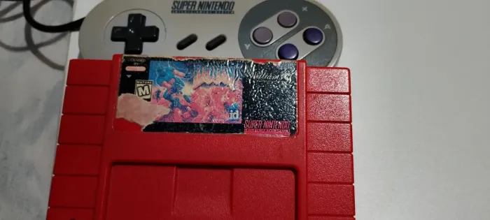 Cartucho Doom + Controle Original de Super Nintendo 