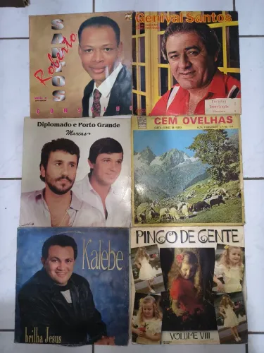 Lote 14 discos gospel/evangélicos VG/VG+