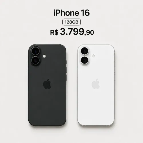 Apple iPhone 16 6,1" 128GB 5G Novo Open Box 1 Ano Garantia 
