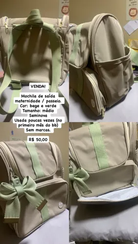 Venda mochila maternidade/passeio