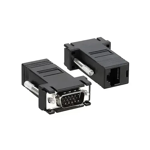 Par Extensor de Vídeo VGA para Cabo de Rede RJ45 até 30 Metros - VGA Macho x RJ45 Femea
