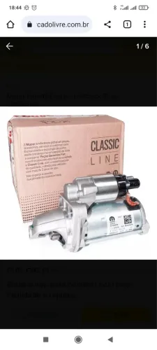 MOTOR DE PARTIDA FIAT NOVO ORIGINAL