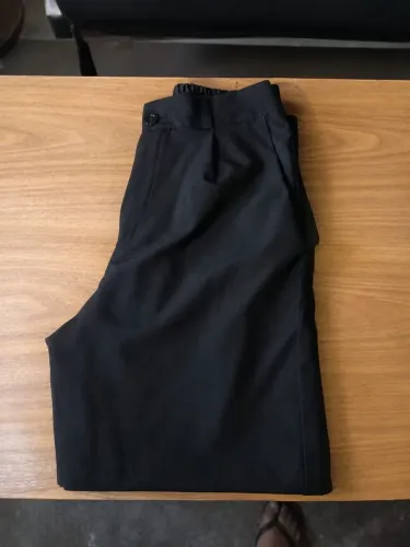 Calça Preta Estilo Coreano - Cintura Alta