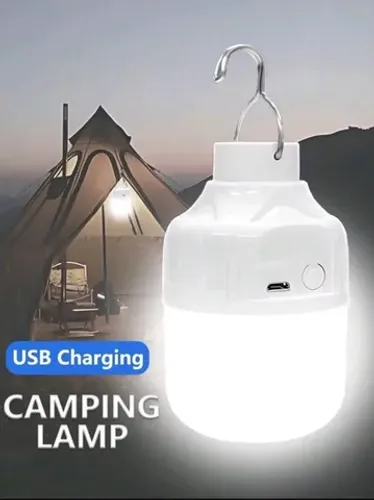 Lâmpada Recarregável Usb para Camping Acampamento e Pesca