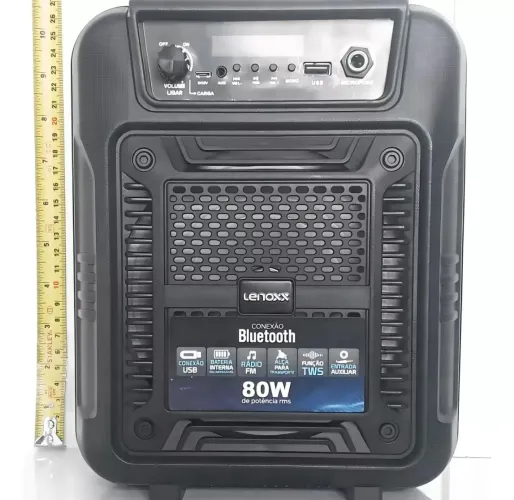 Caixa de som portátil Lenoxx 80w