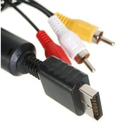 Cabo Av Ps2 Ps3 Audio e Vídeo Rca Para Playstation 2 e 3 NOVO