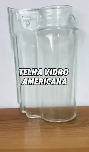 Telha de Vidro Modelo Americana Tradicional Telhado