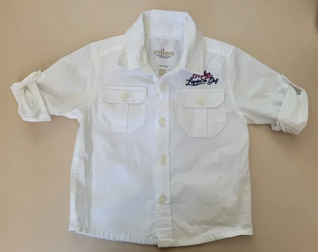 Camisa Manga Longa Bebê - Milon - L'equipe de Golf - G - Branca - Nova