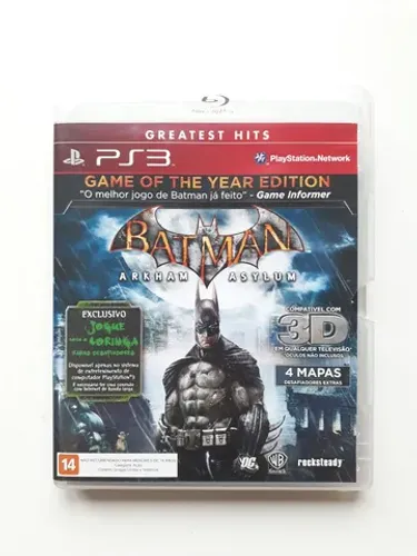 Jogo Batman Arkham Asylum (Greatest Hits) de PS3