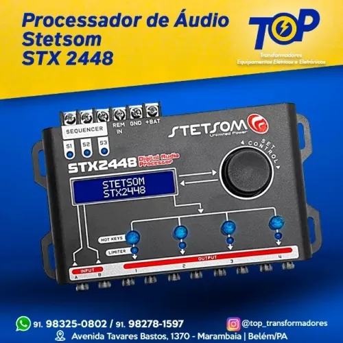 processador 4 vias stetsom STX2448
