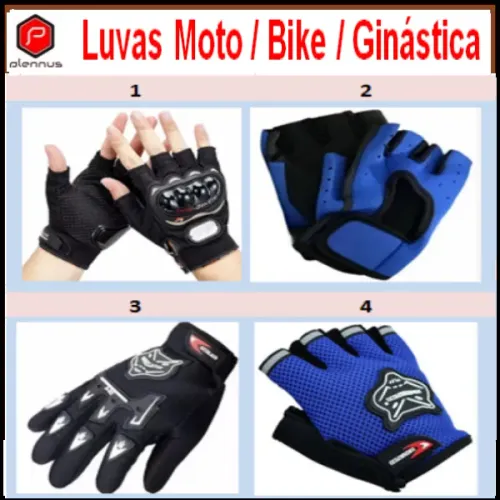 Luvas para Moto Motociclista Bicicleta Bike Ginástica Academia z670 