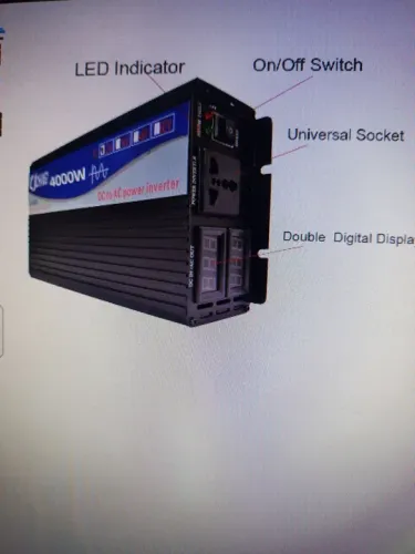 Inversor de Energia 4000W - Ideal para seu carro ou camping!
