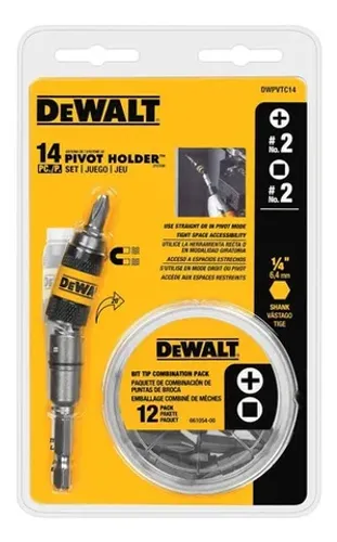 Adaptador Angular Para Parafusadeira 14 Peças Dewalt