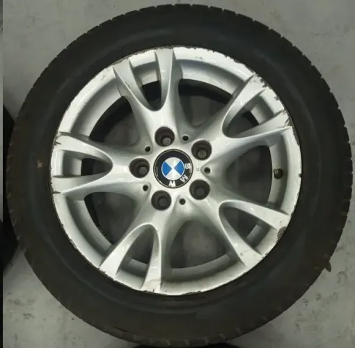 4 Rodas 16 Bmw prata c/ pns (cód 1111-042) Loja Hr Rodas Oficial