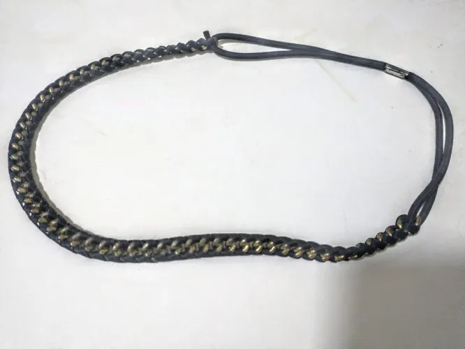 tiara de corrente dourada