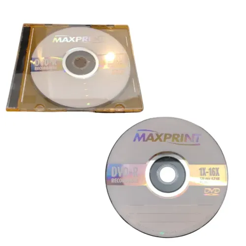 Disco Virgem Dvd-r Maxprint 120 Minutos 4.7gb 16x c/ estojo (10 unidades)