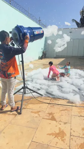 Canhão de espuma, inflável 