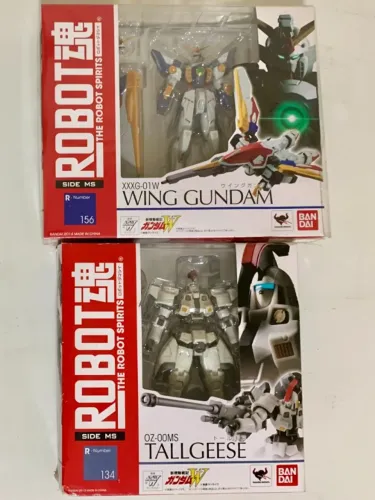 Robot Damashii Wing Gundam vs Tallgeese Figuras de Ação Robot Spirits Bandai