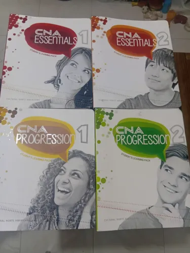 4 apostilas CNA Essentials 1 e 2 e Progression 1 e 2.