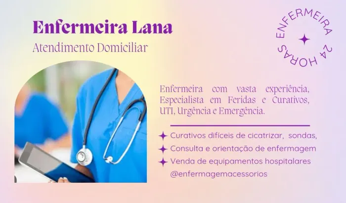 Enfermeira / Atendimento domiciliar e teleconsulta - Fortaleza e região 