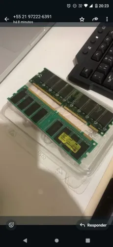 Memórias RAM Itaucom DDR 199 reais cada