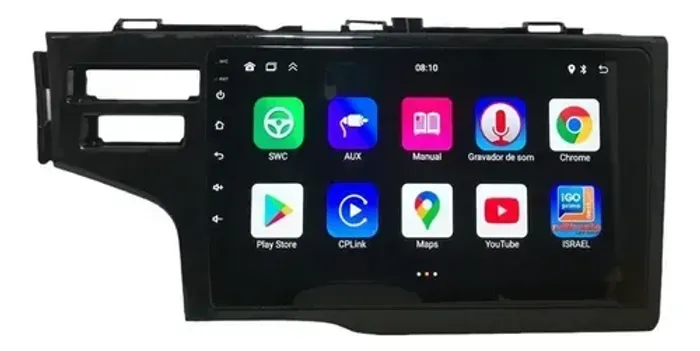 Central Multimidia Honda Fit 2015/2016/2017/2018 Carplay
