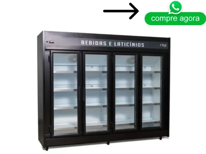 Auto Serviço Expositor Refrigerado Polar 2.50m 4 Portas 127-220v