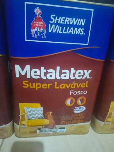Tinta Acrílica Metalatex Super Lavável branco Fosco e semi brilho Sherwin Williams