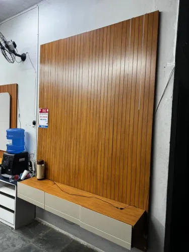 Painel de TV Ripado com Led
