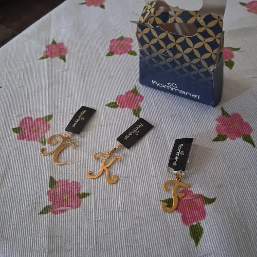 Conjunto de Pingentes Rommanel - Letras J, K e F