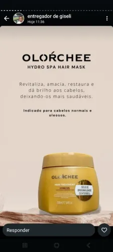 Máscara de cabelo Olörchee Hydro Spa - 500ml