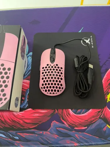 Mouse Gamer Dazz Pink e Mousepad X-Cell