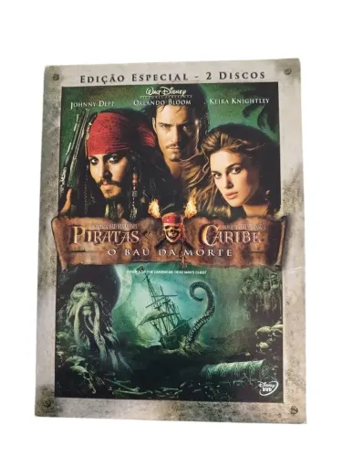 DVD Piratas do Caribe o Baú da Morte
