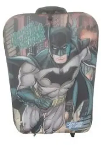 Mochila Escolar Maxtoy Rodinha Tripla 3d Batman Diplomata