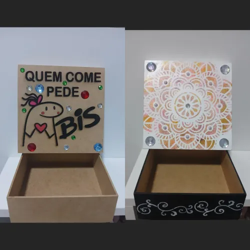 Caixa Decorativa Artesanal - Estilo Divertido e Elegante
