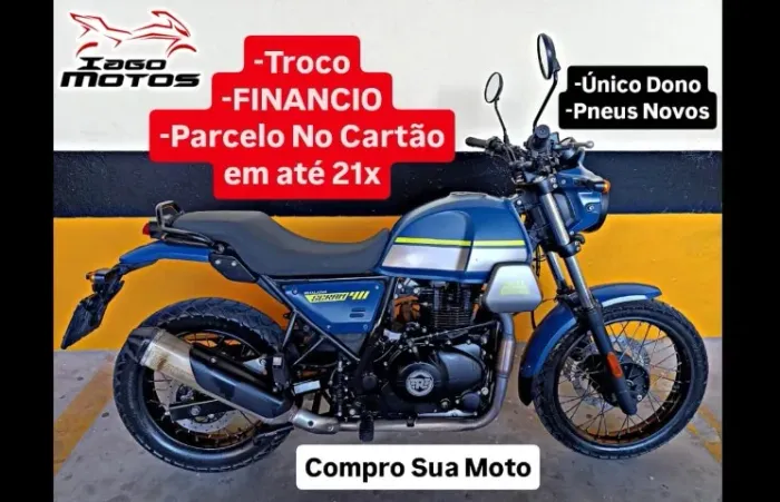 Royal Enfield Scram 411 ABS 2023, Impecável, fan bros fazer twister 150 160 250 300 cb xre