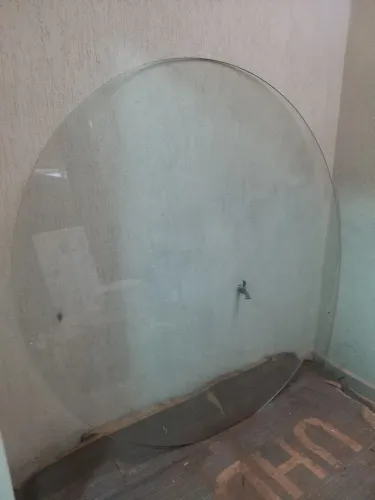 Tampo de mesa de vidro