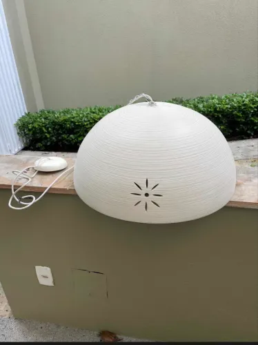 Luminária decorativa de cerâmica