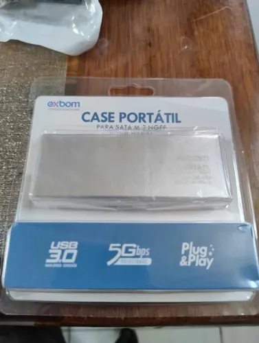 Case portátil para nvme sata m.2 ngff, USB 3.0, 5gbs de transferência de dados