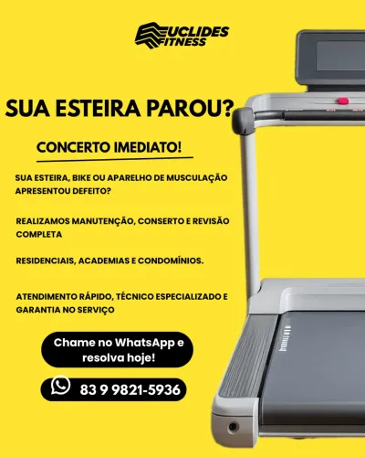 Concerto e Manutenção de Esteiras e Equipamentos de Academia - Qualidade com Preço Justo!