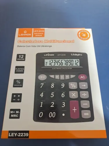 CALCULADORA MULTIFUNCIONAL LEY-2239 LEHMOX NOVO LACRADO FRETE GRÁTIS PARA MACEIÓ