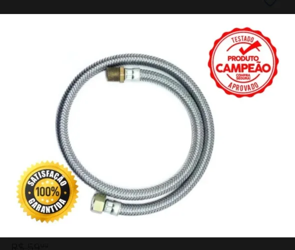 Mangueira Flexível de Aço Inox para Fogão