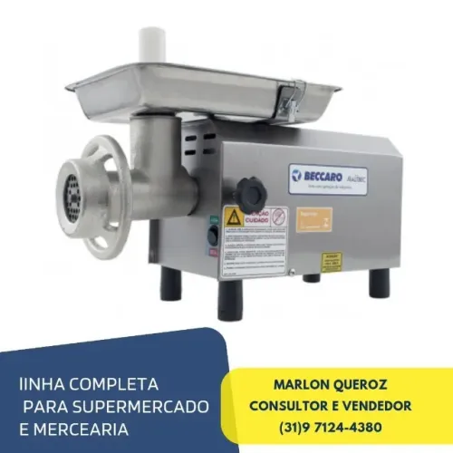 Moedor de Carne Boca 08 Bivolt Beccaro Novo