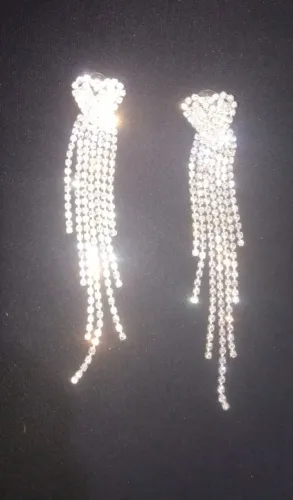 Brincos de Strass Luxo Feminino